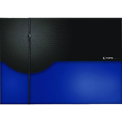 Pendaflex Seven-Pocket Poly Expanding File, 1" Expansion, 7 Sections, Elastic Cord Closure, 1/6-Cut Tabs, Letter Size, Blue (GLW67440BLU)
