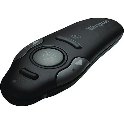Targus Wireless USB Presenter with Laser Pointer, Class 2, 50 ft Range, Black (AMP16US)