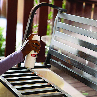 Rust-Oleum Stops Rust 5-in-1 Spray Paint, Gloss White, 12 oz Aerosol Can, 6/Carton (376886)