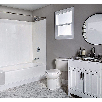 Rust-Oleum Specialty Tub and Tile Refinishing Kit, Gloss White, Quart, 4 Kits/Carton (384165)