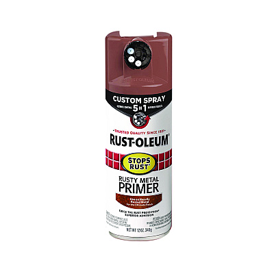 Rust-Oleum Stops Rust 5-in-1 Spray Paint, Rusty Metal, 12 oz Aerosol Can, 6/Carton (384755)