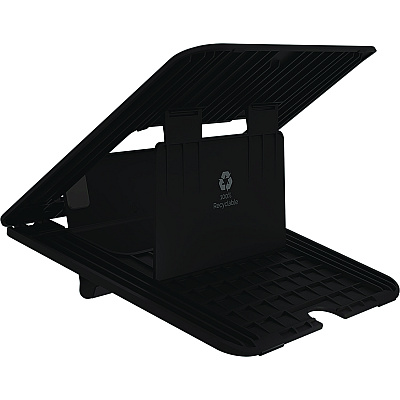 Fellowes Breyta Laptop Stand, 9.25" x 10.55" x 0.55" to 8", Black, Supports Up to 8.8 lbs (FEL100098500)
