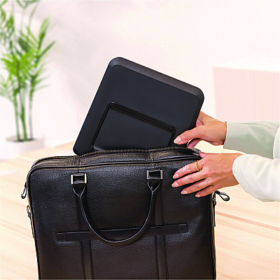 Fellowes Breyta Laptop Stand, 9.25" x 10.55" x 0.55" to 8", Black, Supports Up to 8.8 lbs (FEL100098500)