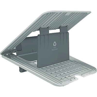Fellowes Breyta Laptop Stand, 9.25" x 10.55" x 0.55" to 8", White, Supports Up to 8.8 lbs (FEL100098501)