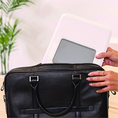 Fellowes Breyta Laptop Stand, 9.25" x 10.55" x 0.55" to 8", White, Supports Up to 8.8 lbs (FEL100098501)