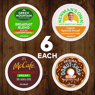 Green Mountain Coffee Roasters Roasters Roasters Decaf Variety Coffee K-Cups, Assorted Flavors, 96/Carton (GMT9977CT)