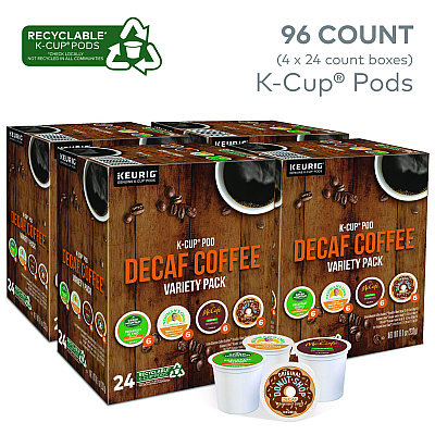 Green Mountain Coffee Roasters Roasters Roasters Decaf Variety Coffee K-Cups, Assorted Flavors, 96/Carton (GMT9977CT)