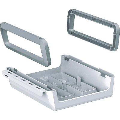 Fellowes Breyta Monitor Stand, 13.94" x 11.97" x 3.25" to 6", White, Supports 33 lbs (FEL100098565)