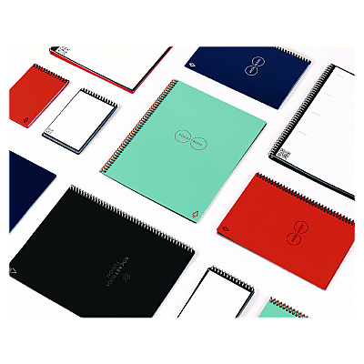 Rocketbook Core Smart Notebook, College Rule, Neptune Teal Cover, (18) 8.8 x 6 Sheets (RKBEVR2ERCCCEFR)