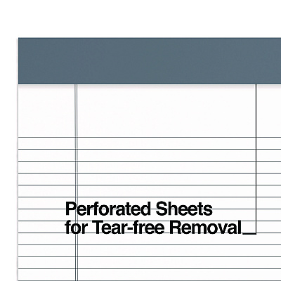 TRU RED Notepads, Narrow Rule, 50 White 5 x 8 Sheets, 6/Pack (TUDTR59900)