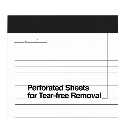 TRU RED Notepads, Narrow Rule, 50 White 8.5 x 11.75 Sheets, 6/Pack (TUDTR59922)