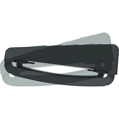 Fellowes Breyta Foot Rest, 19.3 x 14.2 x 3.9, Black (FEL100098566)