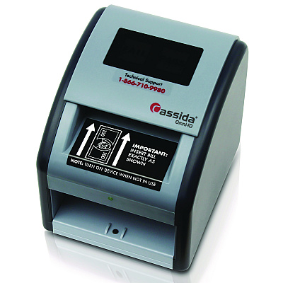 Cassida OmniID Counterfeit Detector, Infrared, Magnetic Strip Detection, UV Light, U.S. Currency