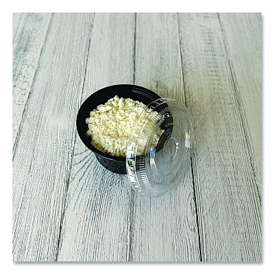 Boardwalk Souffle/Portion Cup Lids, Fits 3.25 oz to 5.5 oz Portion Cups, Clear, 2,500/Pack (BWKPRTLID4)
