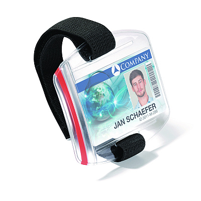 Durable Card Holder Outdoor Secure, Vertical, 3.42" x 2.12", Clear, 10/Box (DBL841419)