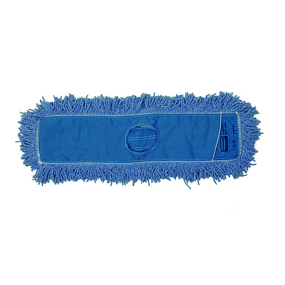 Rubbermaid Commercial Twisted Loop Blend Dust Mop, Blend, 36 x 5, Blue (RCPJ255BLUE)