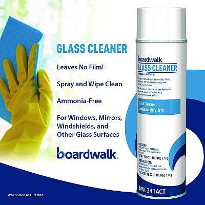 Boardwalk Glass Cleaner, Sweet Scent, 18.5 oz. Aerosol Spray (BWK341AEA)