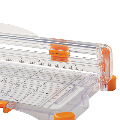 Fiskars SureCut Scrapbooking Paper Trimmer, 10 Sheets, 12" Cut Length, 7.08 x 16.93 (1071220)