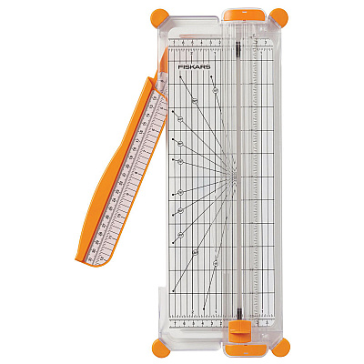 Fiskars SureCut Scrapbooking Paper Trimmer, 10 Sheets, 12" Cut Length, 7.08 x 16.93 (1071220)