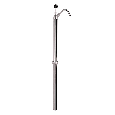 Boardwalk Bottle Pump, 22 oz/Pump, Steel, 42.5" Tall, Chrome, 6/Carton (BWK00422)