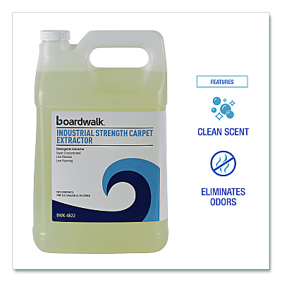 Boardwalk Industrial Strength Carpet Extractor, Clean Scent, 1 gal Bottle (BWK4822EA)