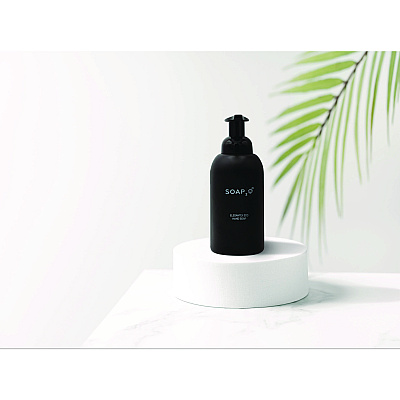 SOAP2O Dispenser Bottle, 350 mL, Black, 30/Carton (SZOS2OMD350BD)