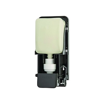 SOAP2O Wall Mounted Dispensers, 1,000 mL, 5 x 5 x 11, Black/Faux Stainless Steel, 12/Carton (SZO2100BS13SPR)