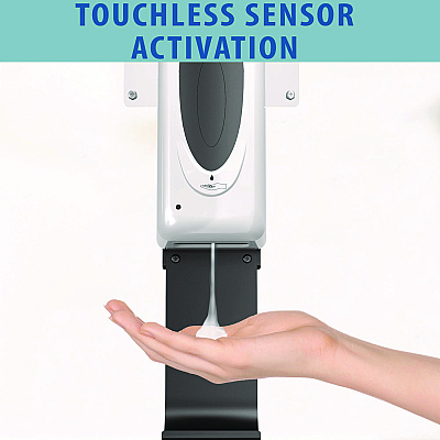 HLS Commercial Sanitizer Dispenser, 1,000 mL, 13 x 11.5 x 63, Silver (HLMHLSSDS01)