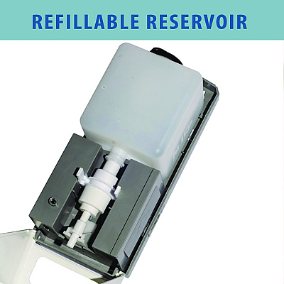 HLS Commercial Sanitizer Dispenser, 1,000 mL, 13 x 11.5 x 63, Silver (HLMHLSSDS01)
