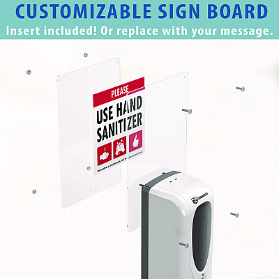 HLS Commercial Sanitizer Dispenser, 1,000 mL, 13 x 11.5 x 63, Silver (HLMHLSSDS01)