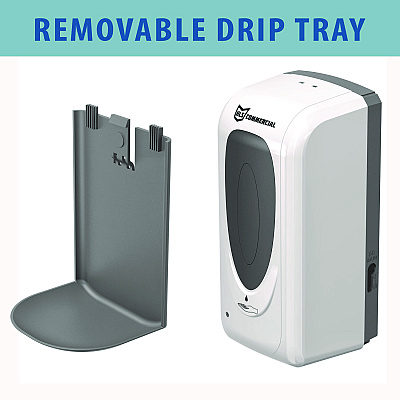HLS Commercial Sanitizer Dispenser, 4.6 x 4.5 x 17, Silver (HLMHLSSDW01)