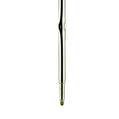 Zebra F-Series Ballpoint Stainless Steel Pen Refill, Fine 0.8 mm Conical Tip, Black Ink, 2/Pack (ZEB89112)