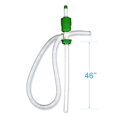 Boardwalk Drum Pump, 5 gpm, Plastic, 46" Tall, Clear, 25/Carton (BWK00423CT)