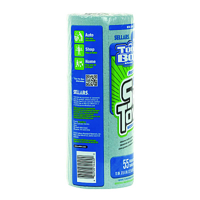 Sellars Absorbent Materials Absorbent Materials Absorbent Materials TOOLBOX Blue Shop Towels, 1-Ply, 11 x 9.4, Blue, 55 Sheets/Roll, 30 Rolls/Carton (SLR54400)