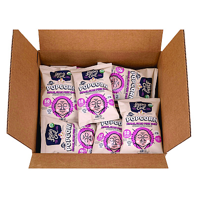 LesserEvil Himalayan Pink Salt Organic Popcorn, Salt, 0.46 oz Bag, 24/Carton (GRR22001053)