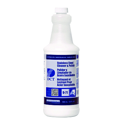 DCT Stainless Steel Cleaner and Polish RLQ, 32 oz Spray Bottle, 4/Carton (PGC00007)