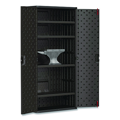 Suncast Commercial Mega Tall Storage Cabinet, 40 x 20.25 x 80.25, Gray (SUABMCCPD8004)