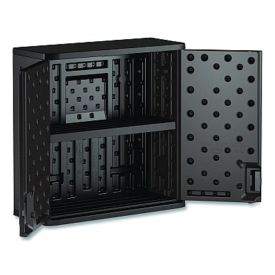 Suncast Commercial Wall Storage Cabinet, 30 x 12 x 30.25, Gray (SUABMCCPD3000)
