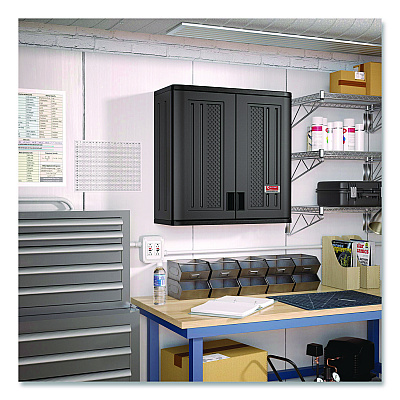 Suncast Commercial Wall Storage Cabinet, 30 x 12 x 30.25, Gray (SUABMCCPD3000)
