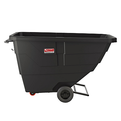 Suncast Commercial 0.75 cu yd Light Duty Tilt Truck, 750 lb Capacity, Black (RMTTLD75D)