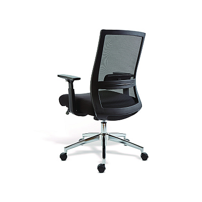 Alera Ashdale Ergonomic Fabric Swivel Task Chair, Supports Up to 275 lb, 18.15 to 21.89 Seat Height, Black Seat/Back, Black Base (ALEAD41BME17)