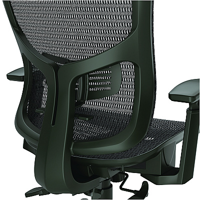Alera Hollins Ergonomic Mesh Swivel Task Chair, Supports Up to 275 lb, 18.57 to 22.54 Seat Height, Black Seat/Back, Black Base (ALEHL42BME18)