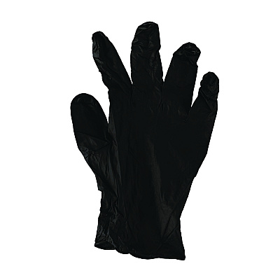 Boardwalk 396 Series Disposable General-Purpose Nitrile Gloves, Powder-Free, X-Small, 4.4 mil Thick, 9.5" Long, Black, 100/Box (396XSBXA)
