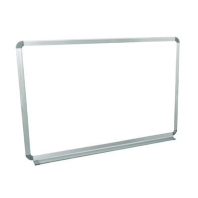 Luxor Wall-Mounted Magnetic Whiteboard, 36" x 24", White Surface, Silver Aluminum Frame (LXOWB3624W)