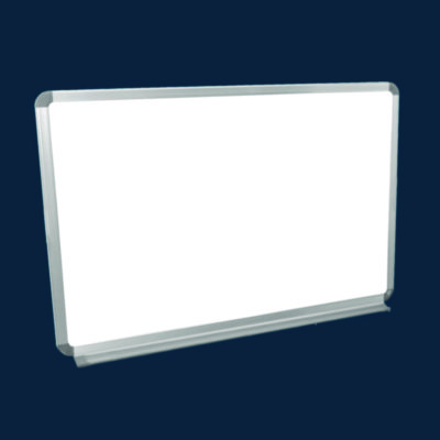 Luxor Wall-Mounted Magnetic Whiteboard, 36" x 24", White Surface, Silver Aluminum Frame (LXOWB3624W)