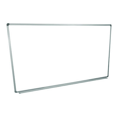 Luxor Wall-Mounted Magnetic Whiteboard, 72" x 40", White Surface, Silver Aluminum Frame (LXOWB7240W)