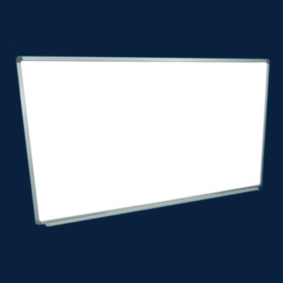 Luxor Wall-Mounted Magnetic Whiteboard, 72" x 40", White Surface, Silver Aluminum Frame (LXOWB7240W)