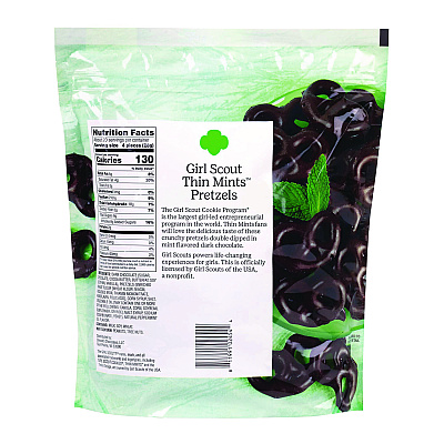 Girl Scouts Thin Mints Pretzels, Mint Chocolate, 20 oz Bag (GRR22002340)