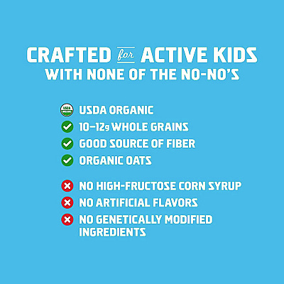 CLIF Bar Kid Organic Zbar Granola Bars Variety Pack, Assorted Flavors, 1.27 oz Bar, 36/Carton (GRR22002341)