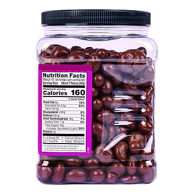 Wellsley Farms Milk Chocolate Covered Cashews, 44 oz Jar (GRR22002346)
